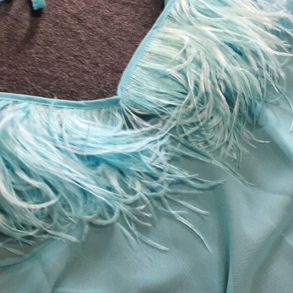 Sexy fluffy feather? nightie/ panty set 1X - Picture 8 of 12